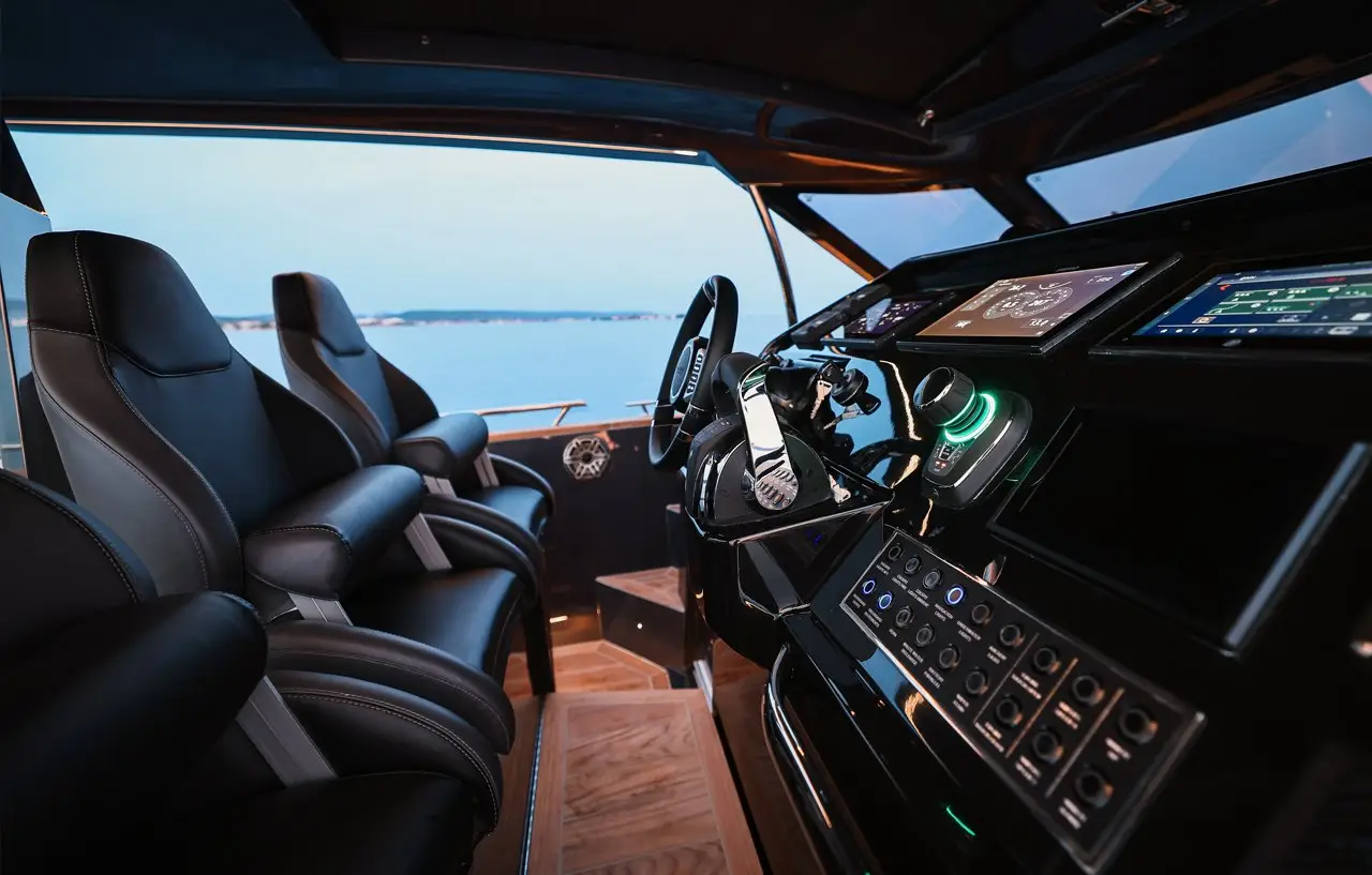 Forza 37, cubierta de popa — Yacht Charter Marbella, Marbella. Un día de velocidad y baño frente a Marbella