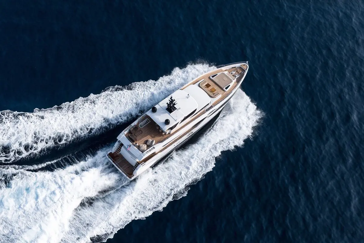 Majesty 100, exterior — Yacht Charter Marbella, Marbella. Cinco camarotes y toda la costa por descubrir