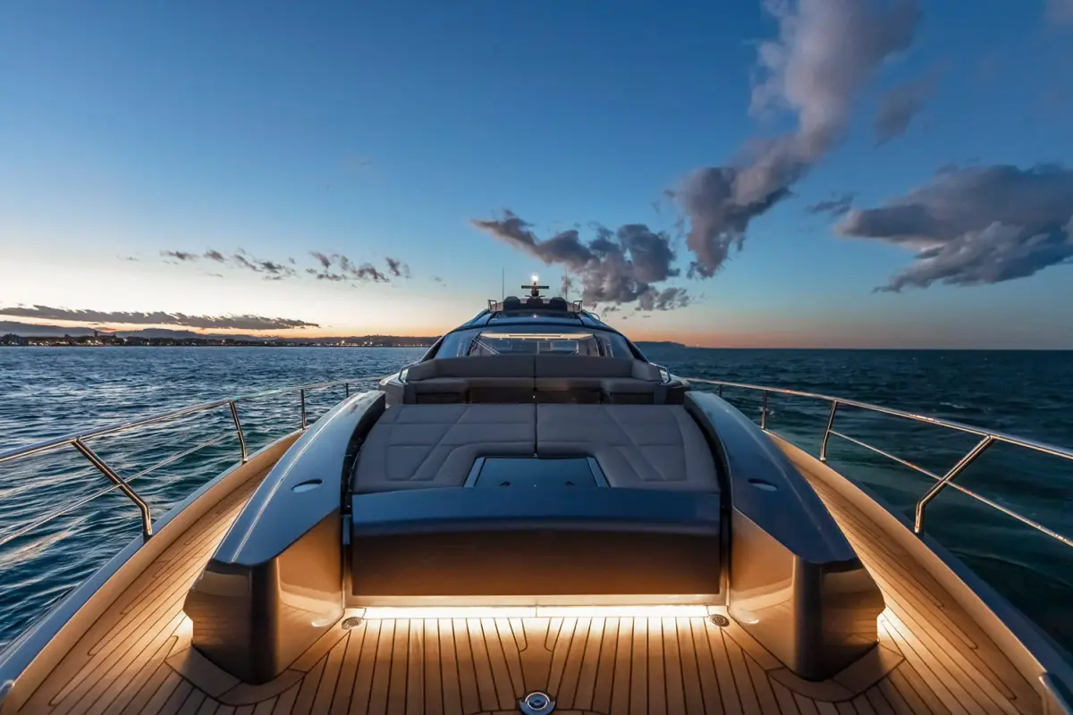 Pershing 8X, camarote principal — Yacht Charter Marbella, Marbella. Velocidad y estilo deportivo para la costa de Marbella
