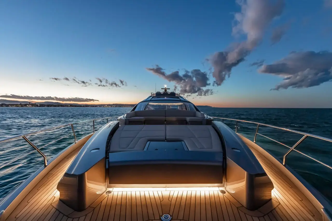 Pershing 8X, camarote principal — Yacht Charter Marbella, Marbella. Velocidad y estilo deportivo para la costa de Marbella